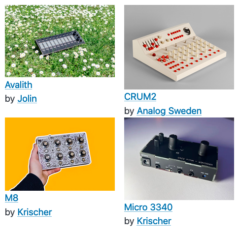 an organic directory of electronic musical instruments